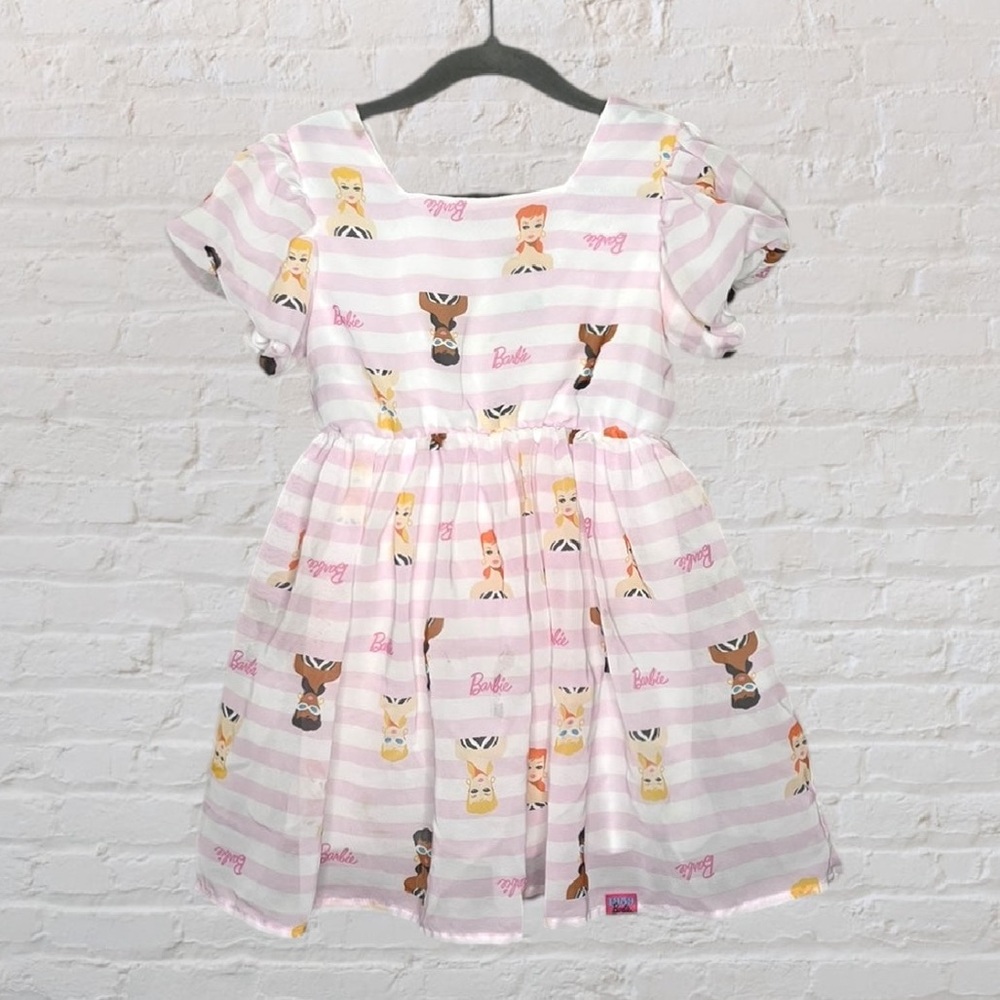 Barbie Striped Chiffon Dress